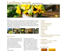 Tablet Screenshot of landhaus-arnoth.de